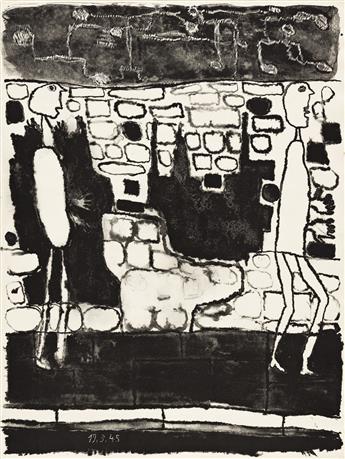 JEAN DUBUFFET Mur et voyageurs * Mur et avis.